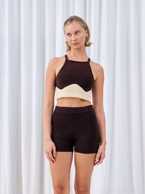 Balm Wears Sunday knit tank crop top